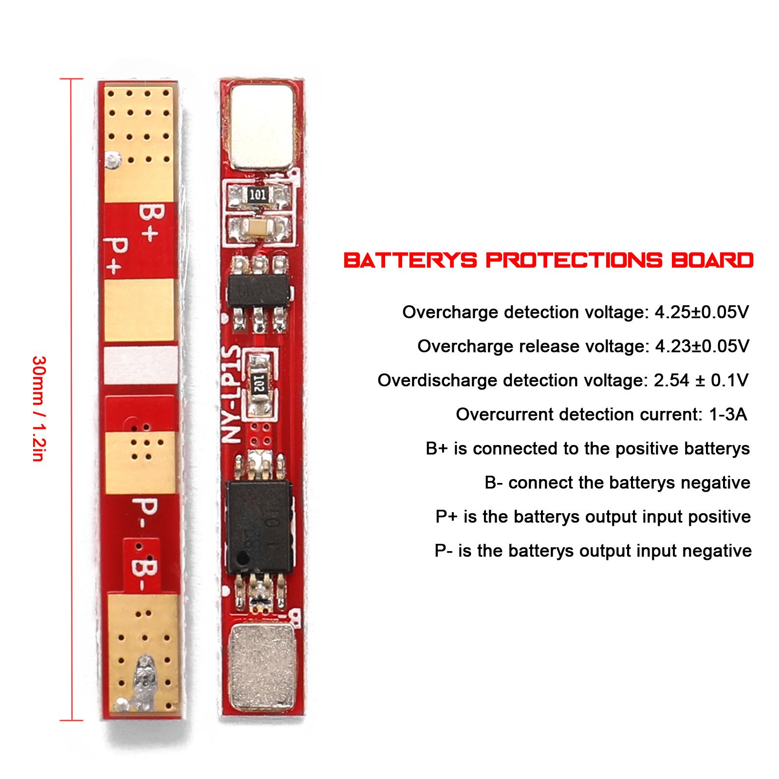 For 18650 Lithium Ion Li Batterys Li-ion BMS PCM Batterys Protections Board