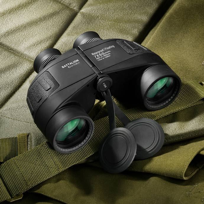 Ống nhòm quân sự Barska 7x50 WP Battalion (có vạch ly giác) - Hàng chính hãng