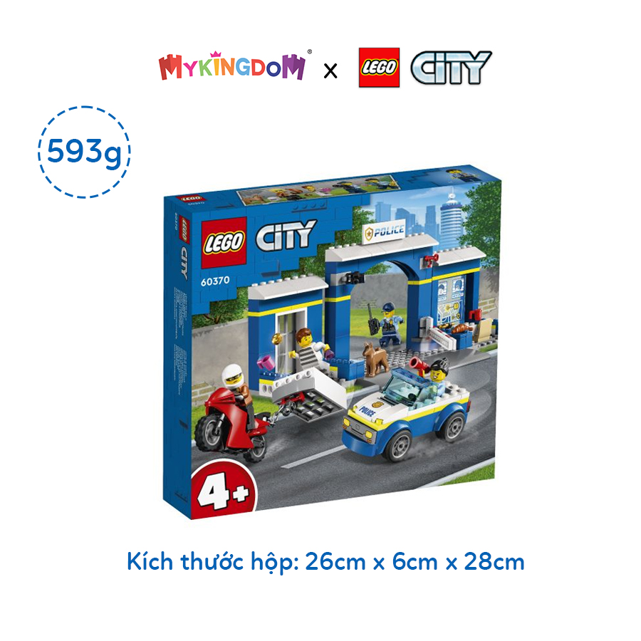 Đồ Chơi Lắp Ráp LEGO City Trạm Cảnh Sát Truy Bắt Tội Phạm 60370 (172 chi tiết)