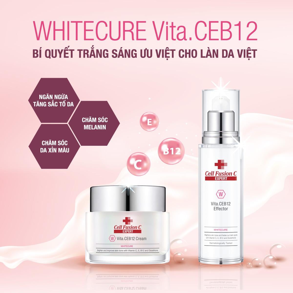 Sample Dưỡng Trắng An Toàn Whitecure Vita CEB.12 (20x1.5g)