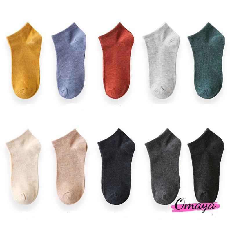 Set 5 đôi tất cổ ngắn chống hôi chân phong cách Vintage xuất Nhật T01