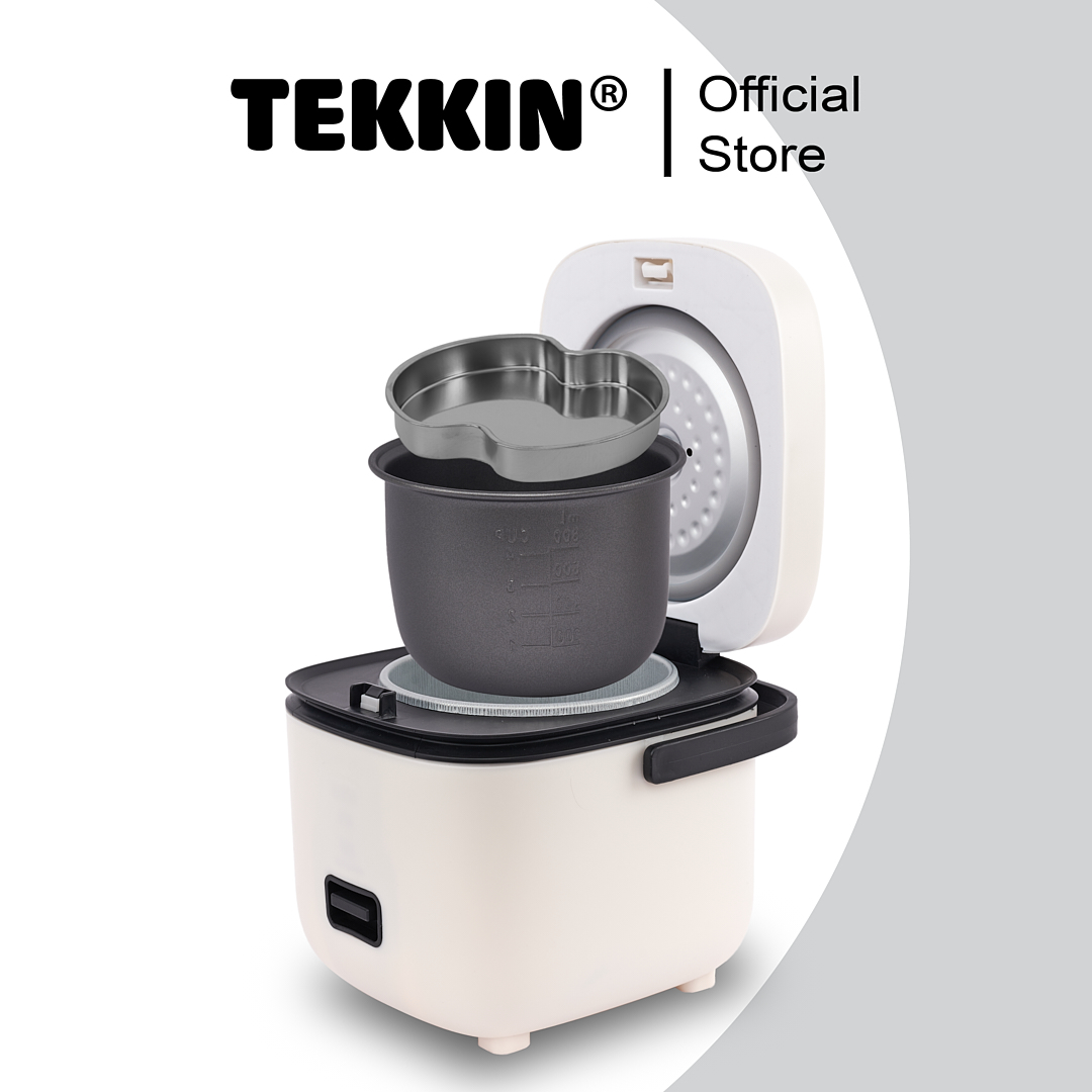 Nồi cơm điện TEKKIN TI-S30A 0.8L dành cho 1 hoặc 2 người ăn - Hàng chính hãng bảo hành 12 tháng