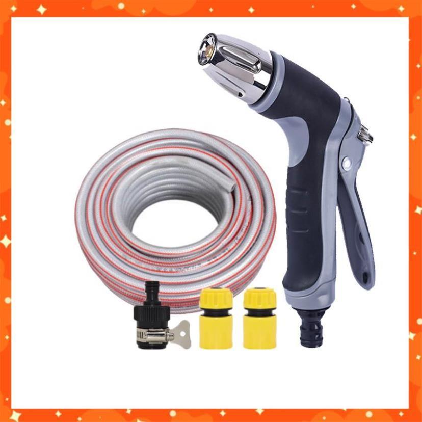 Bộ dây và vòi xịt rửa xe tưới cây tăng áp 7-10m 206817