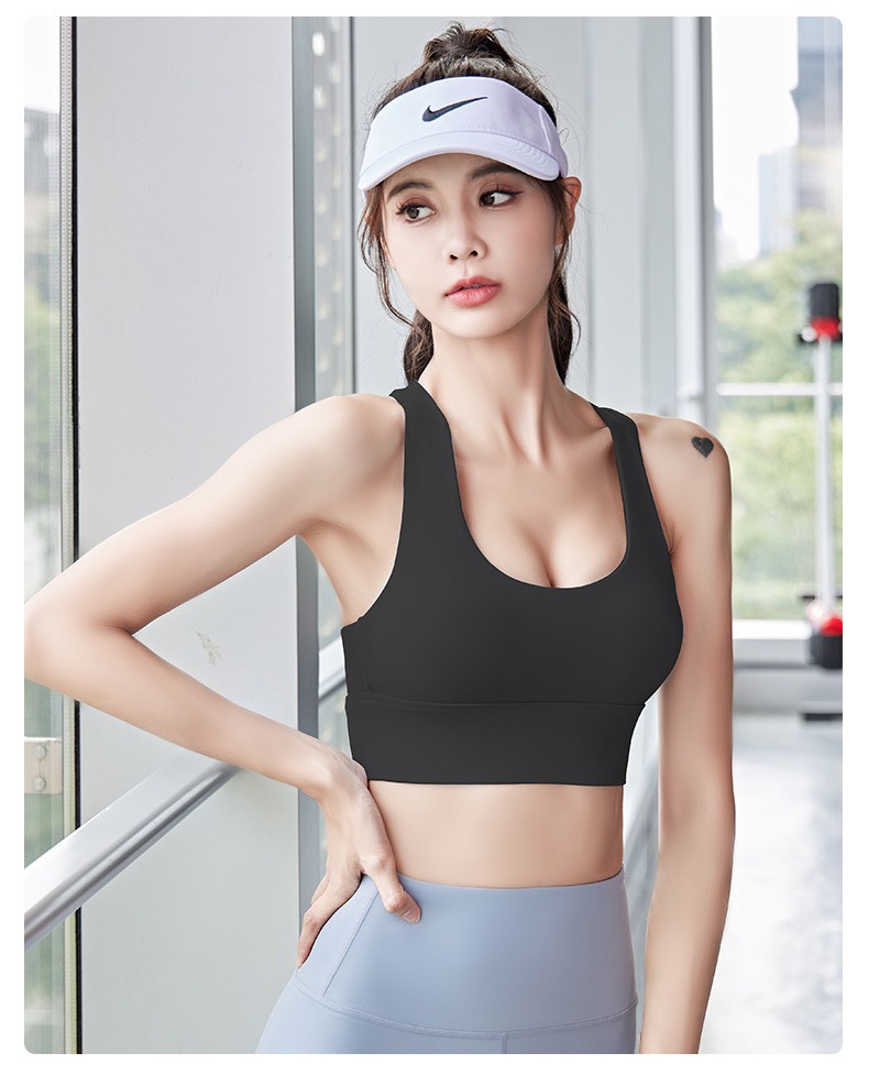 Áo bra tập gym yoga nữ có mút đệm, 4 nấc cài, ôm vòng 1 thoải mái vận động