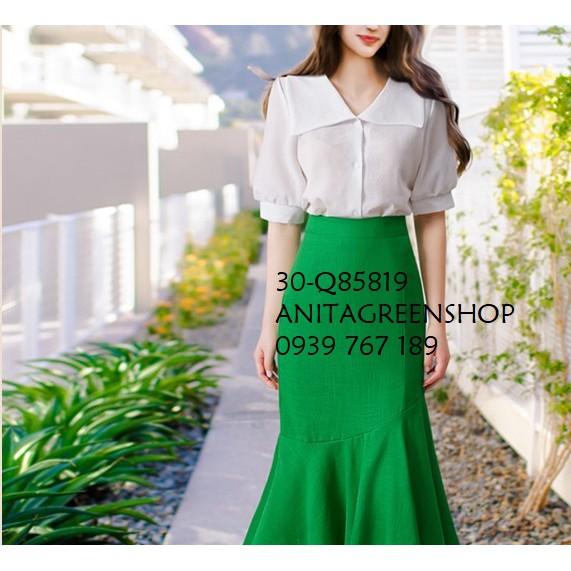 Q85819 ÁO SƠ MI CỔ BẺ CÔNG SỞ