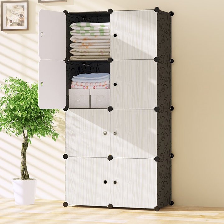 Tủ nhựa ghép 8 ngăn DM006