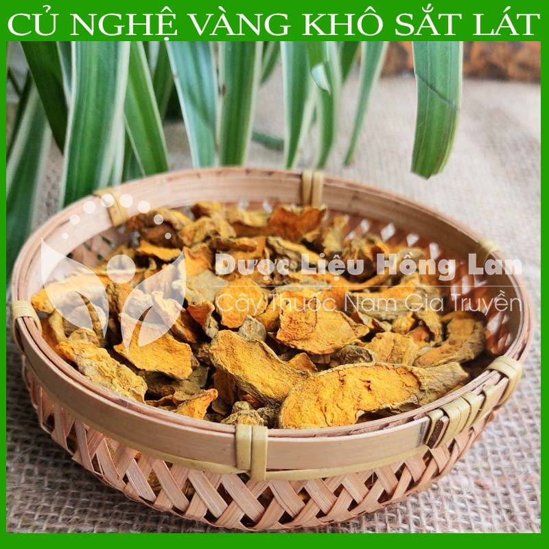 Củ Nghệ Vàng khô sắt lát gói 1kg