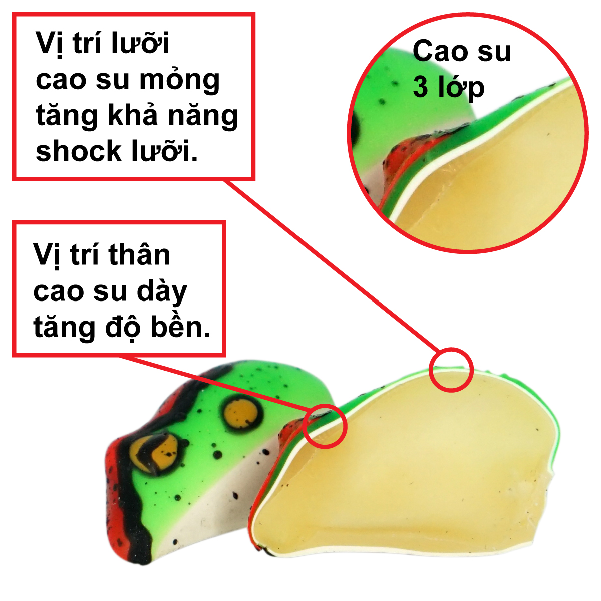 NHÁI HƠI FROG TINI - mồi giả Thái Lan câu lure cá lóc giá rẻ siêu nhạy - 2.5cm - 6gr