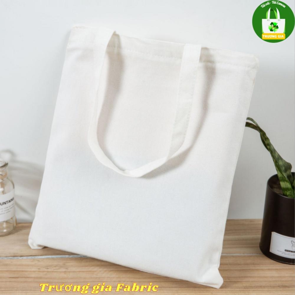 (Màu Trắng) Túi Vải Canvas Trơn in logo không giới hạn số lượng Trương Gia Túi Vải - Túi Canvas - 36cmx31cm