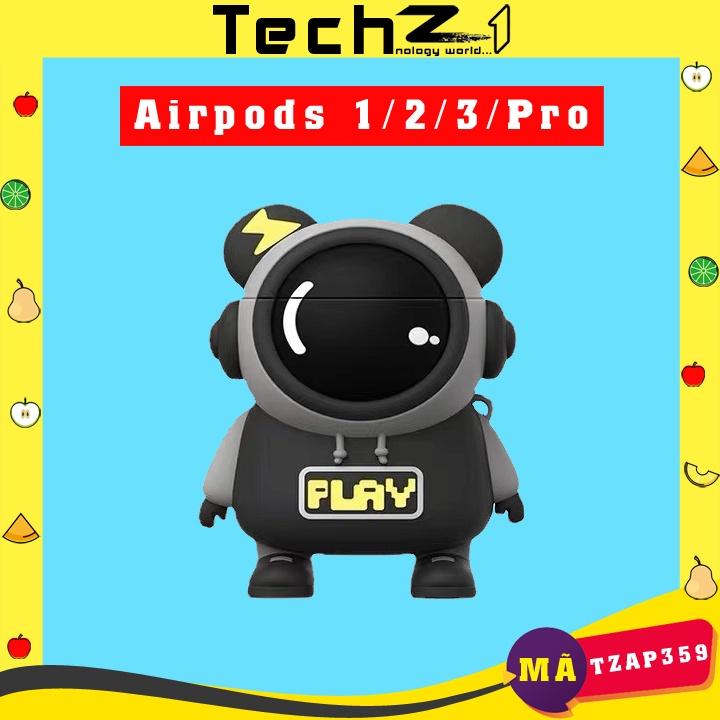 Bao Case cho Airpods Phi Hành Gia, Vỏ Ốp cho Airpods 1/2/3/Pro Chất - Mã TZAP359