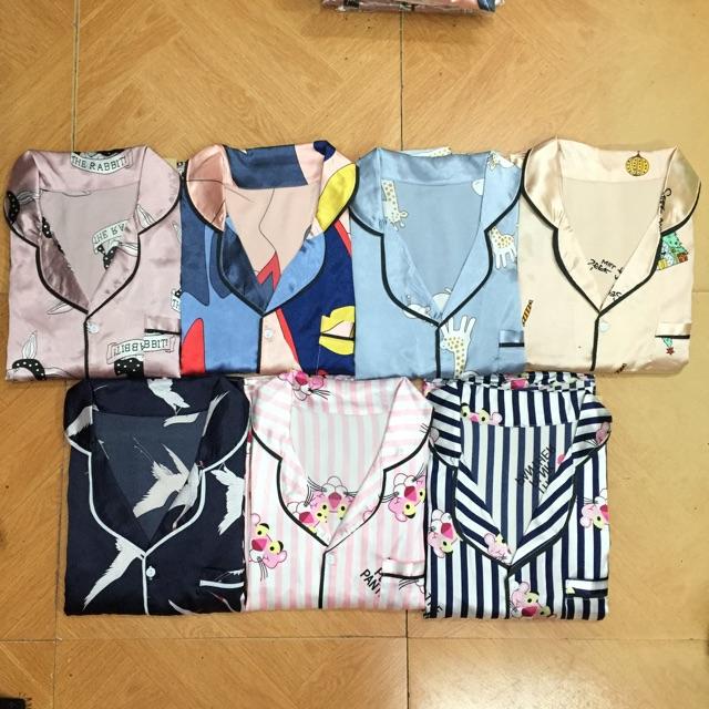 Bộ đồ sau sinh thời trang chất lụa satin