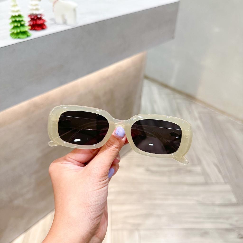 Kính mát nam nữ  chống UV400 thiết kế cá tính dễ đeo màu sắc thời trang Mo.P 56014 - TAD Accessories FS10 - Vàng mắt nâu