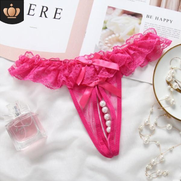 Quần lót ren gợi cảm lọt khe - Hồng