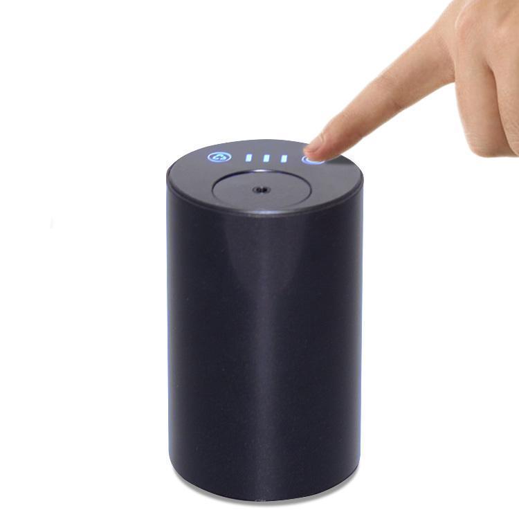 Máy Xông Tinh Dầu Xe Hơi | Có Pin Tích Điện, Vỏ Kim Loại Nguyên Khối, Nút Cảm Ứng, Phun Tinh Dầu Trực Tiếp | Kèm Tinh Dầu