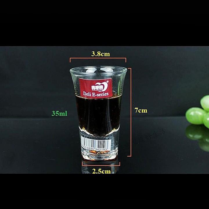 Bộ ly uống rượu nhỏ 35ML cao cấp DELI GLASSWARE thủy tinh đế dày – – Ly rượu thủy tinh, cố