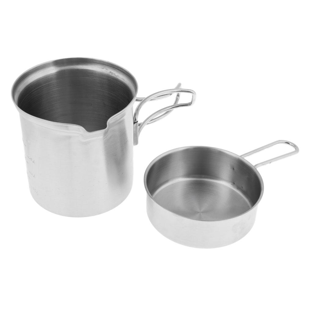 Camping Lightweight Pot, Outdoor Cookware Mess Kit for Backpacking, Outdoor Hiking and Picnic Outdoor Cook Equipment