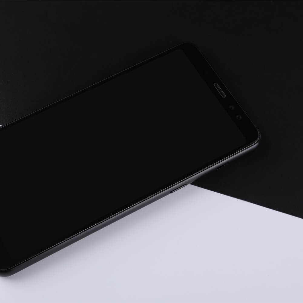 Hình ảnh Miếng dán kính cường lực full màn hình 111D cho Samsung Galaxy A8 Plus 2018 hiệu HOTCASE (siêu mỏng chỉ 0.3mm, độ trong tuyệt đối, bo cong bảo vệ viền, độ cứng 9H) - Hàng nhập khẩu