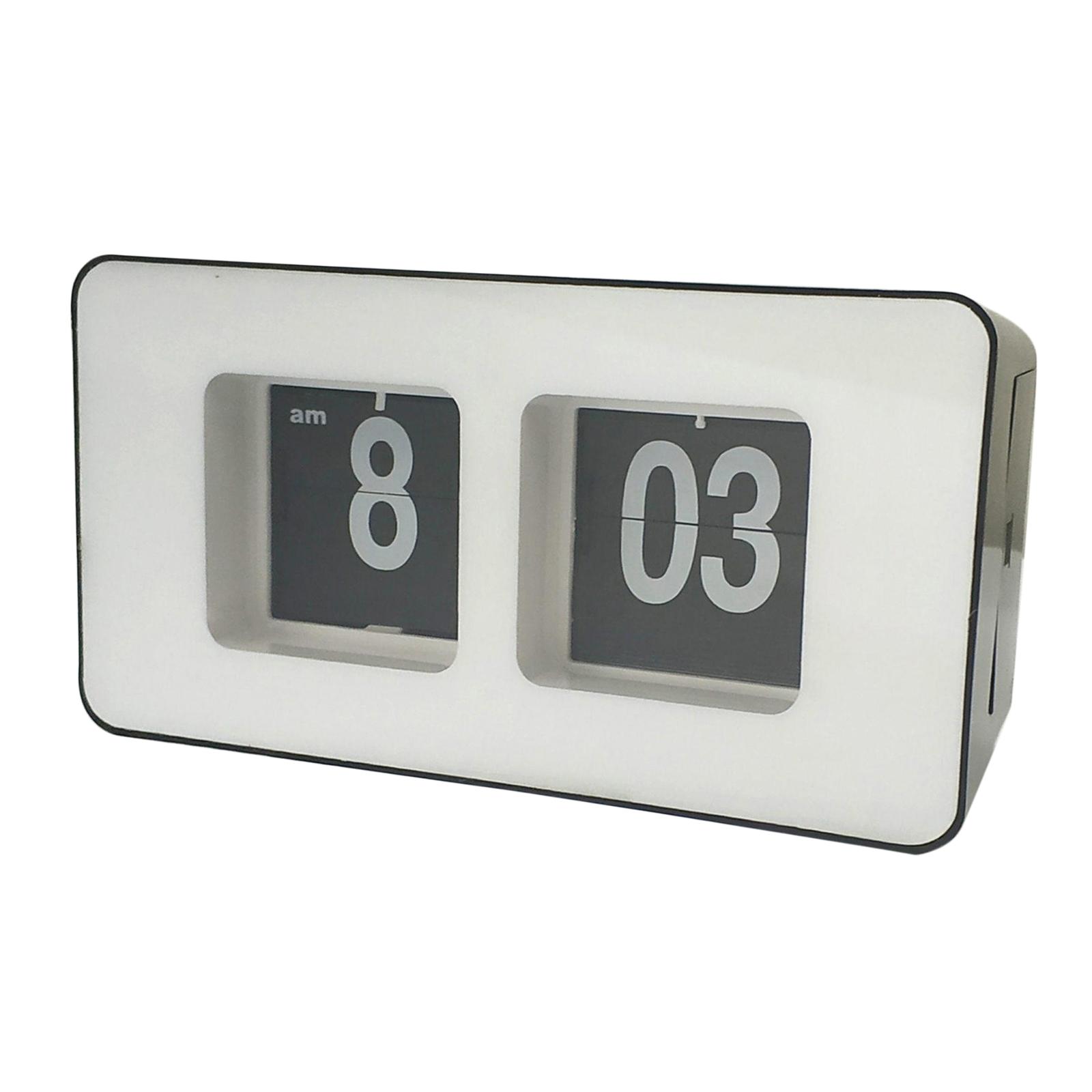 Auto Flip Clock Stylish Modern Simple Vintage Style Clock Desk Table File Down Page Clock
