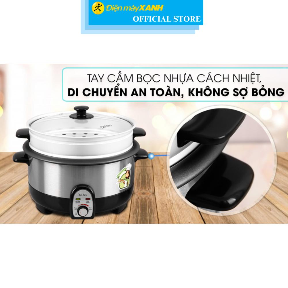 Nồi lẩu điện Delites CBR35-80 3.5 lít - Hàng Chính Hãng