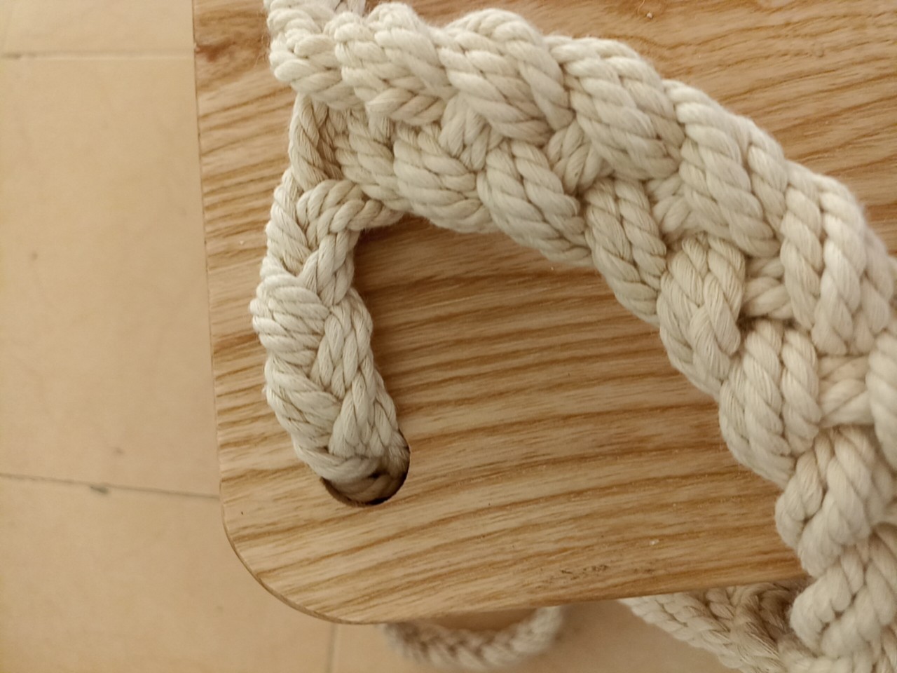 xích đu treo dây tết macrame gỗ tần bì cao cấp