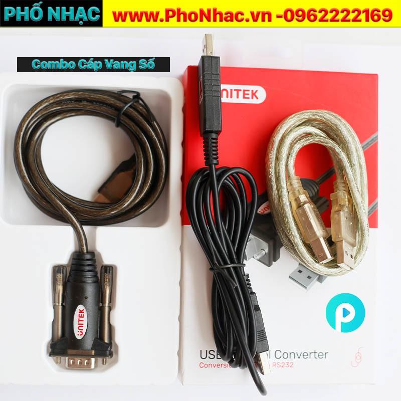 Combo Cáp vang số kết nối máy tính FULL- Dùng được mọi loại vang số - Hàng chính hãng