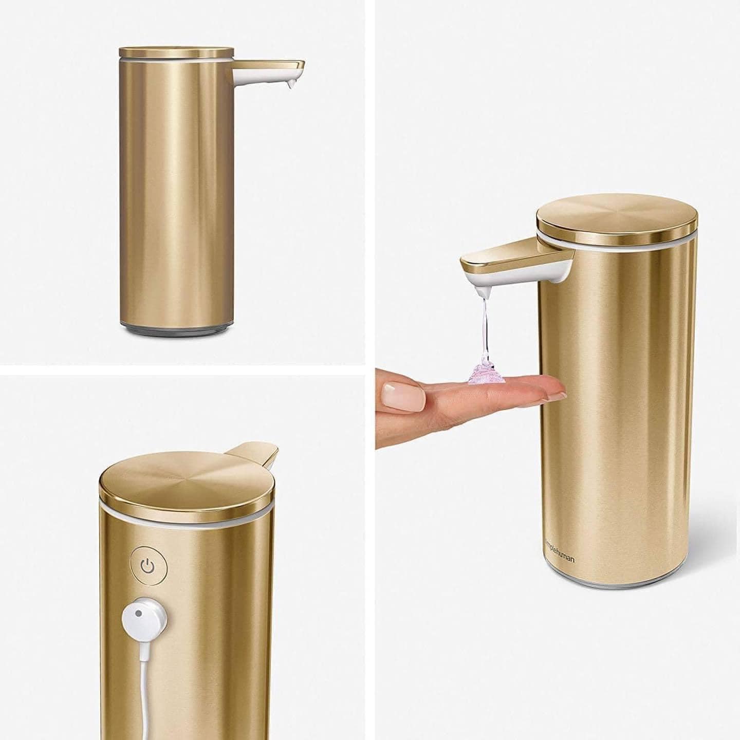 BÌNH ĐỰNG XÀ PHÒNG CẢM ỨNG HỒNG Ngoại Simplehuman ST1046