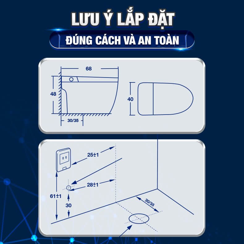 Bồn cầu thông minh Enic MOMAKEPCLCO phiên bản cao cấp nhất B011 Rada mở nắp tự động hoàn toàn đa chức năng