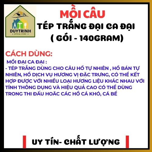 Mồi câu cá - Mồi Đại Ca Đại - Tép Trắng 140G