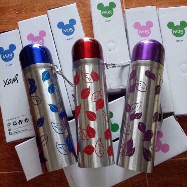 Bình giữ nhiệt 500 ml hình lá