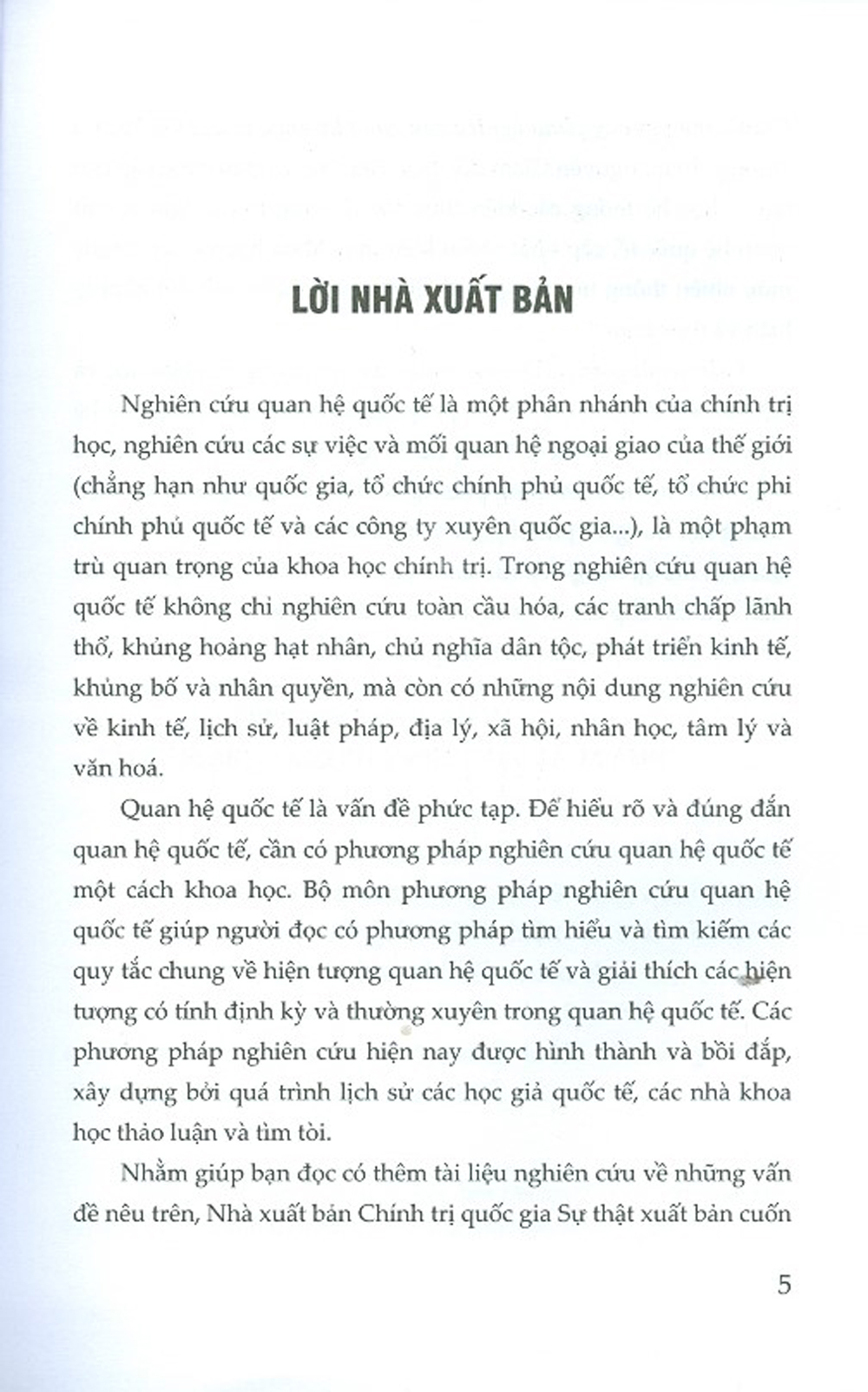 Giáo Trình Phương Pháp Nghiên Cứu Quan Hệ Quốc Tế (Dành cho hệ đại học và sau đại học)