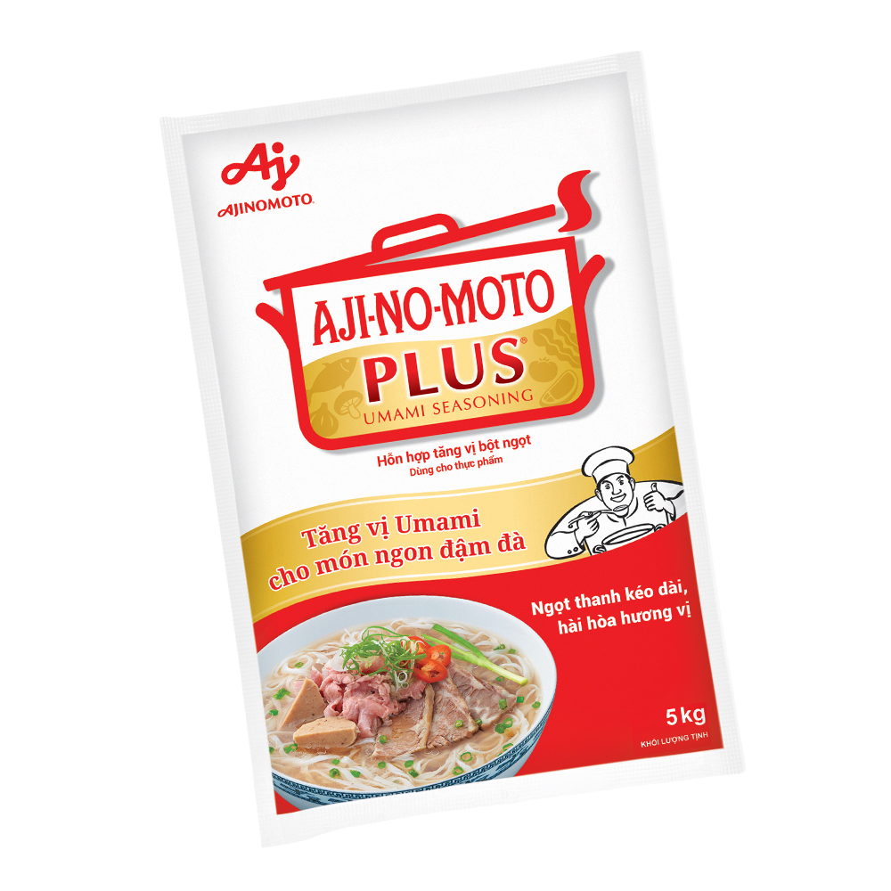 Hỗn Hợp Tăng Vị Bột Ngọt AJI-NO-MOTO PLUS® 5kg/Gói