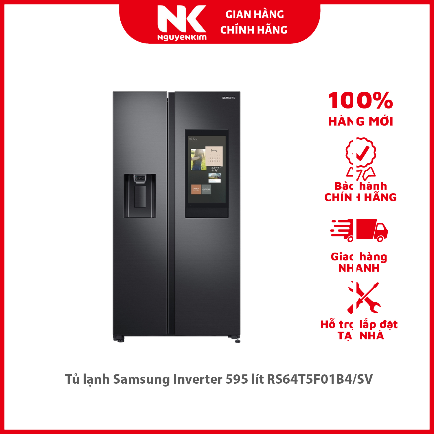 Tủ lạnh Samsung Inverter 595 lít RS64T5F01B4/SV - Hàng chính hãng [Giao hàng toàn quốc]