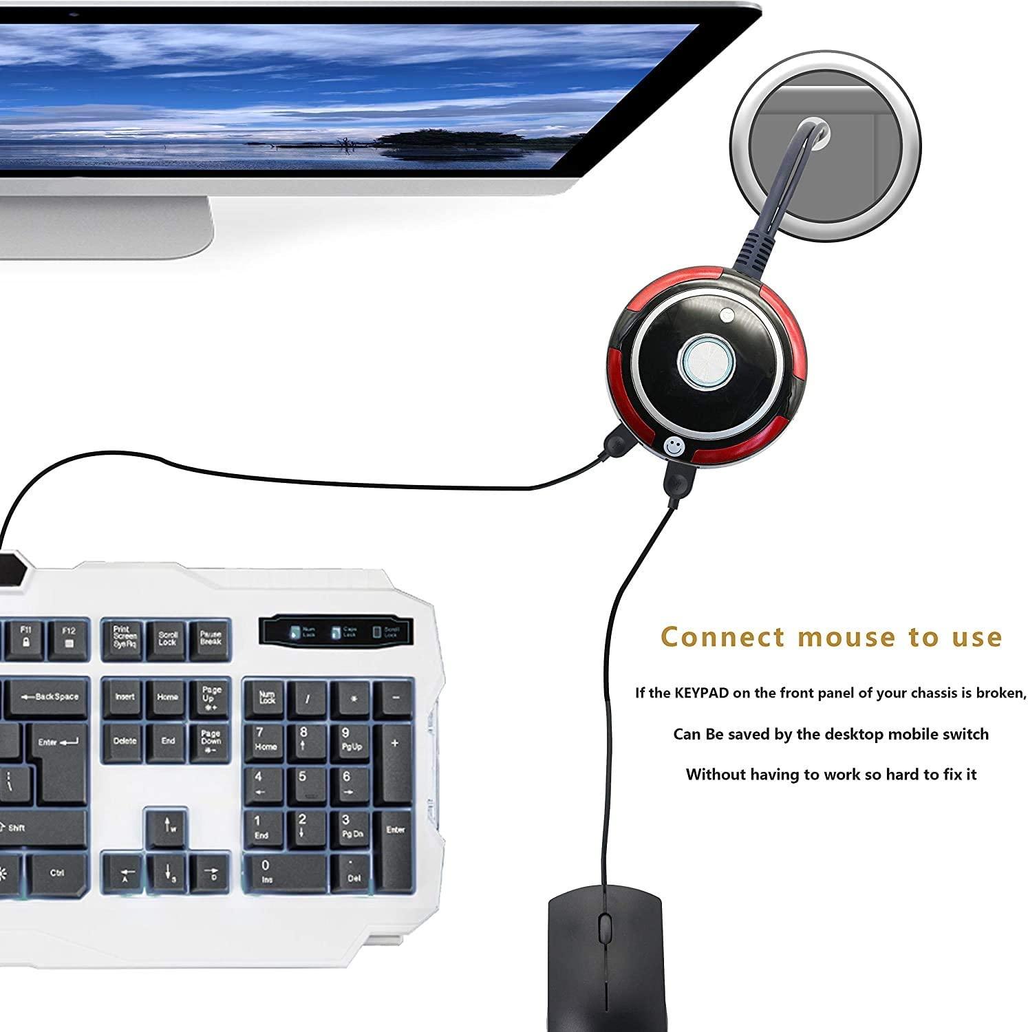 Nút nguồn bên ngoài cho PC, nút nguồn máy tính để bàn, công tắc đặt lại, hộp điều khiển từ xa bên ngoài