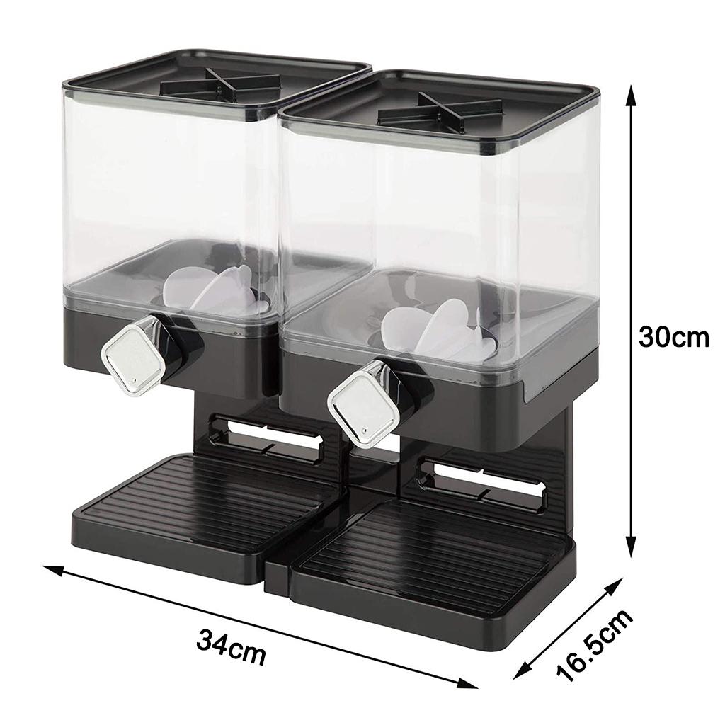 2 in 1 Grain Storage Box Dispenser Kitchen Storage Pressing Easily