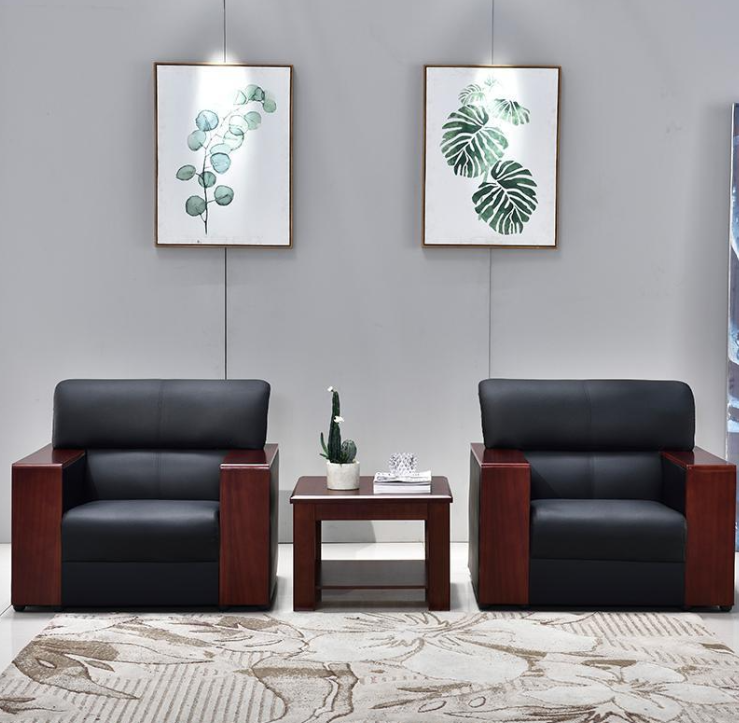 Bộ sofa da văn phòng cao cấp Tundo kèm 2 ghế đơn HVPCT-06