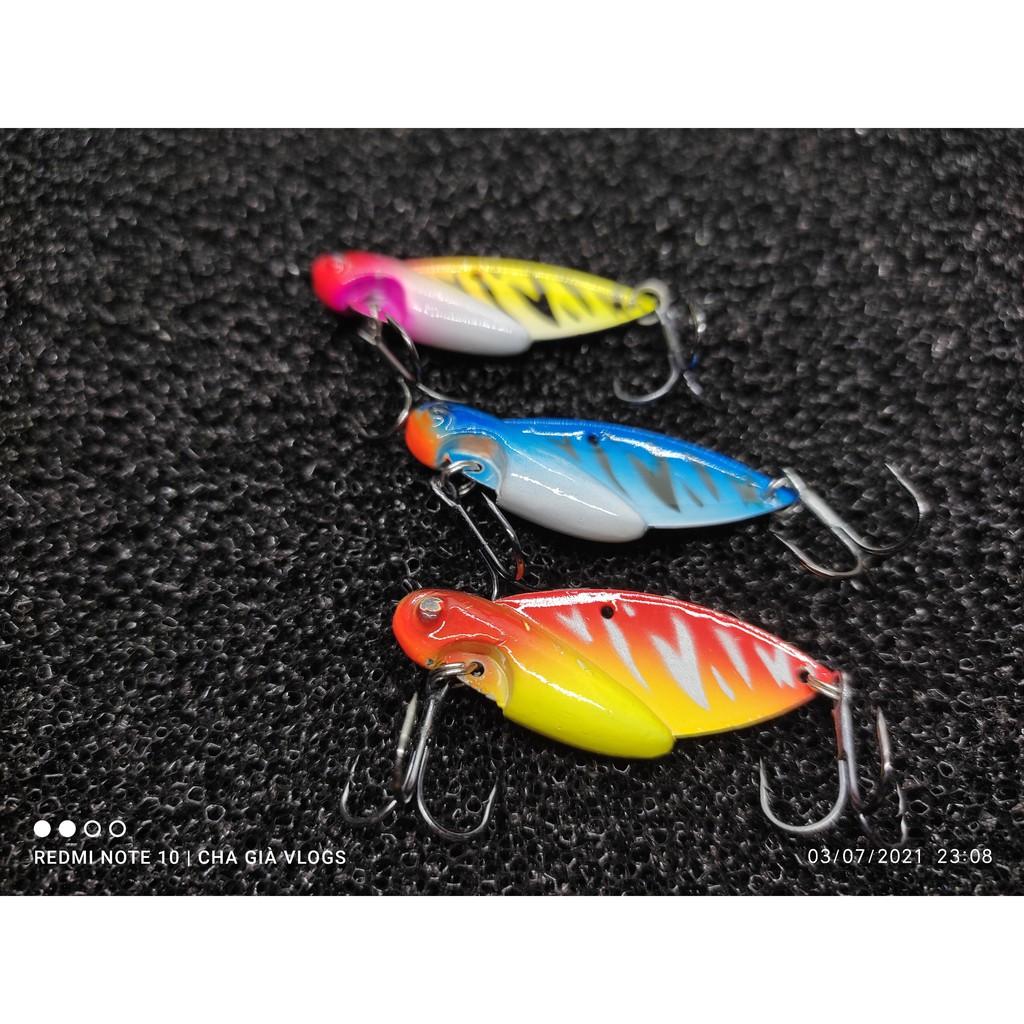 Cá sắt lure cá lóc CICADA 10g FULL LƯỠI SIÊU BÉN ĐỒ ĐỒ CÂU CHA GIÀ VLOGSCHUYÊN SĂN LÓC VƯỢC