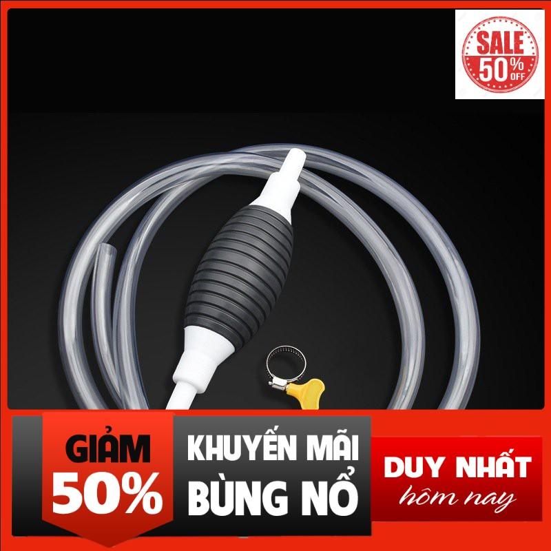 Dụng cụ bơm hút rượu xăng dầu chất lỏng bóp tay - ống hút xăng dầu chất lỏng bóp tay, dụng để hút RƯỢU, NƯỚC BỂ CÁ