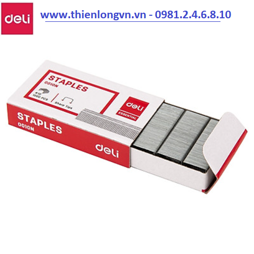 Dập ghim số 10 kèm hộp kim Deli - 0251