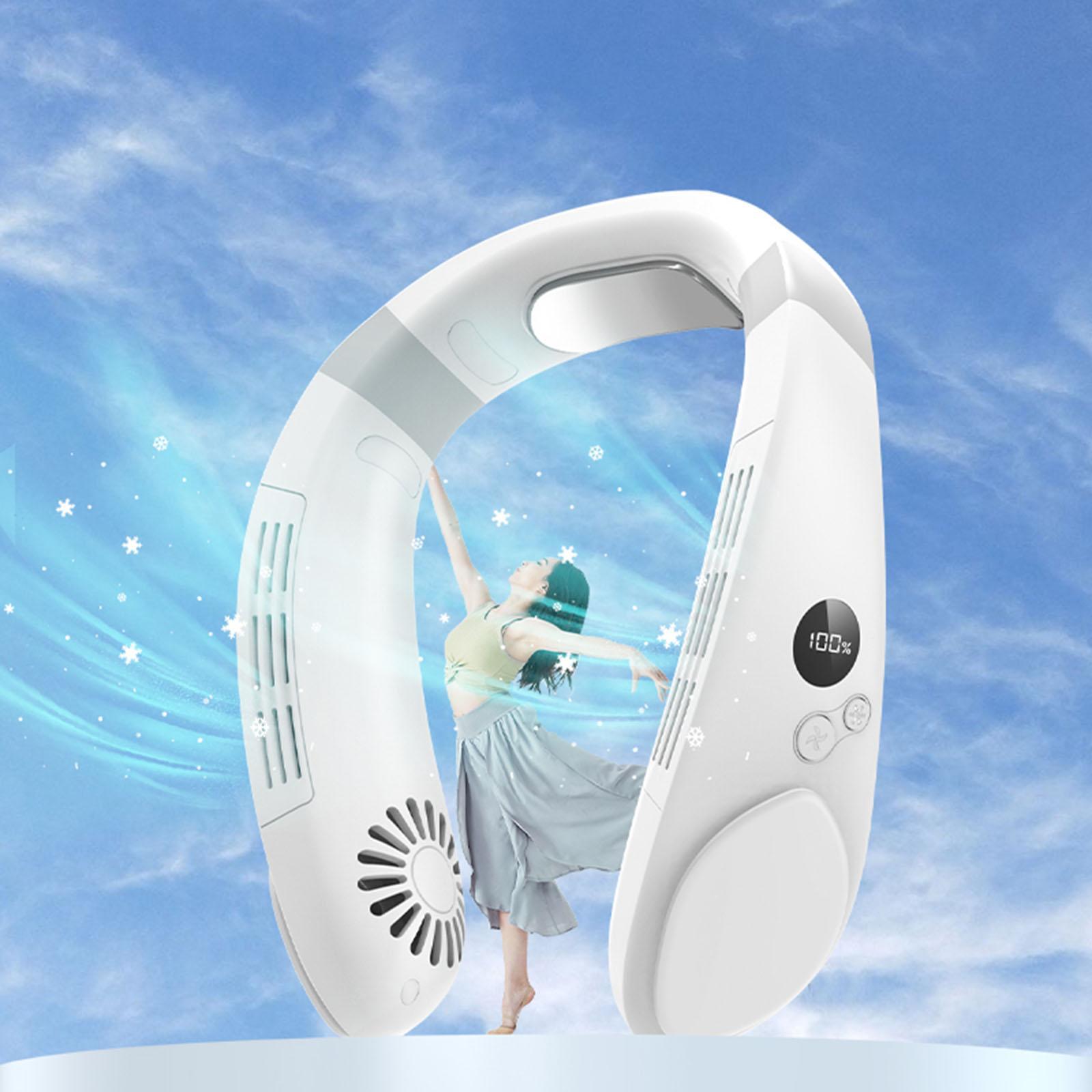 Portable , Bladeless Fan Leafless Wearable Operation Air Cooler Fan