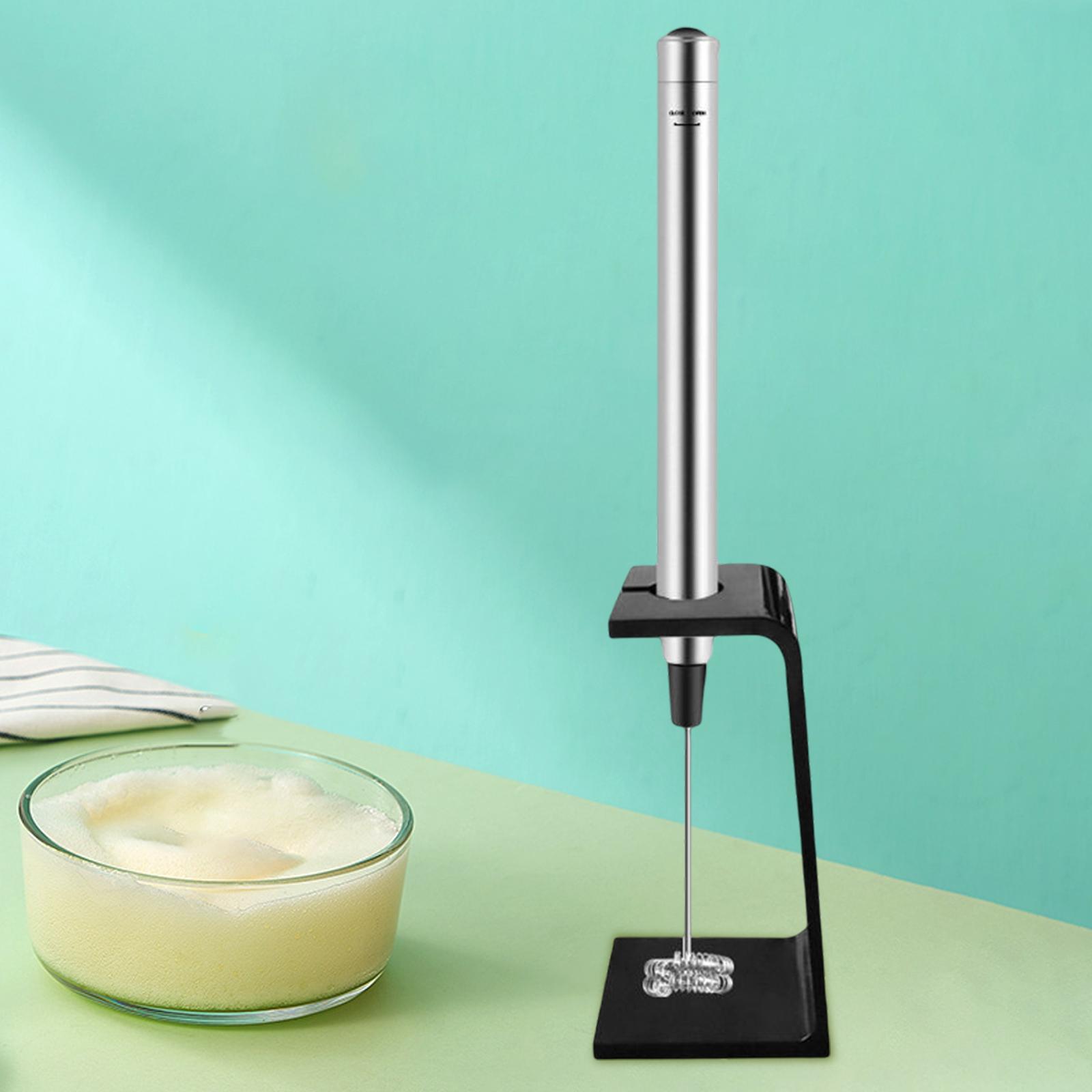 Electric Milk Frother Mini Blender with Stand Egg Whisk Stirrer for Matcha