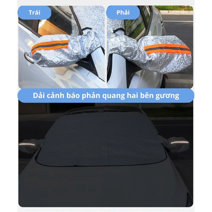Tấm che nắng kính xe hơi và gương chiếu hậu 145x120cm