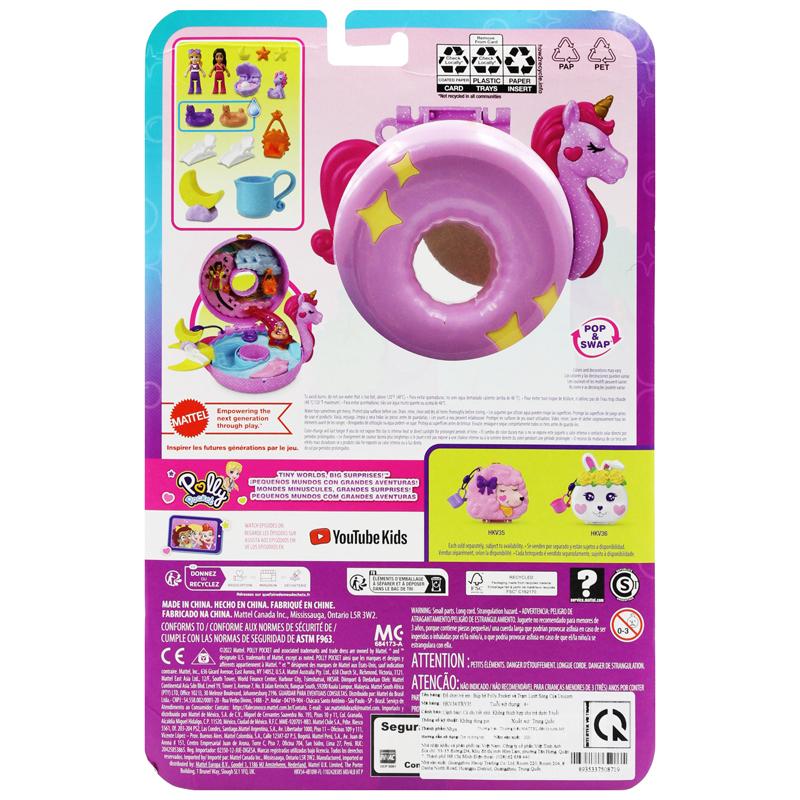 Đồ Chơi Polly Pocket Và Trạm Lướt Sóng Của Unicorn - Polly Pocket HKV34/FRY35