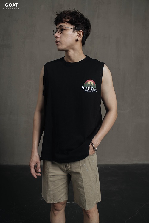 Áo Ba Lỗ In Hình Thể Thao Nam GOAT MENSWEAR