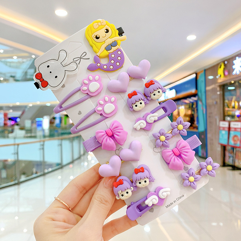 Set 12-14 kẹp tóc cho bé dễ thương nhiều mẫu lựa chọn