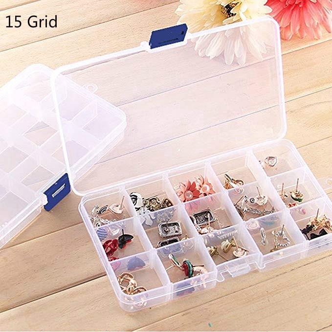 Hộp nhựa đựng trang sức 15 ngăn tiện lợi chất lượng cao