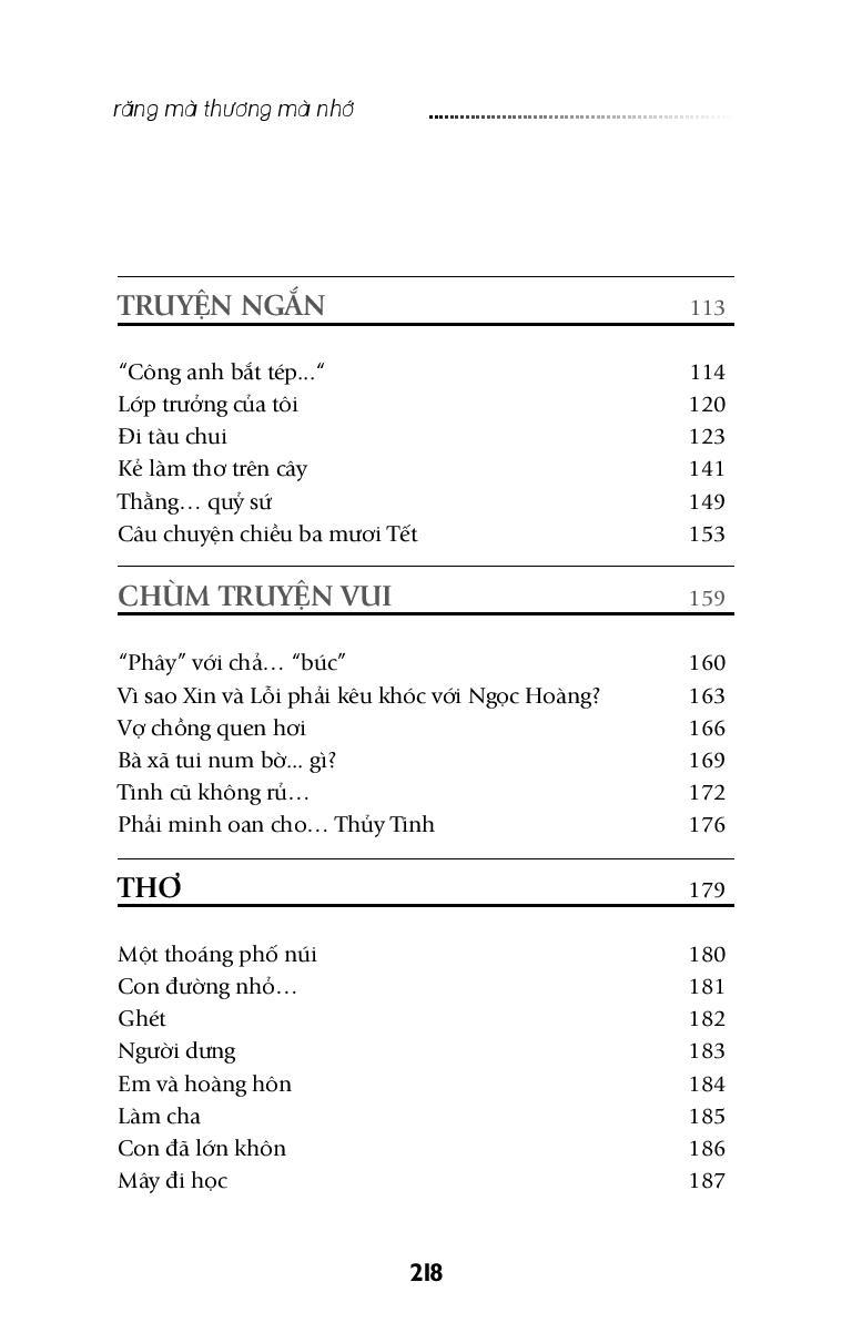 Răng Mà Thương Mà Nhớ