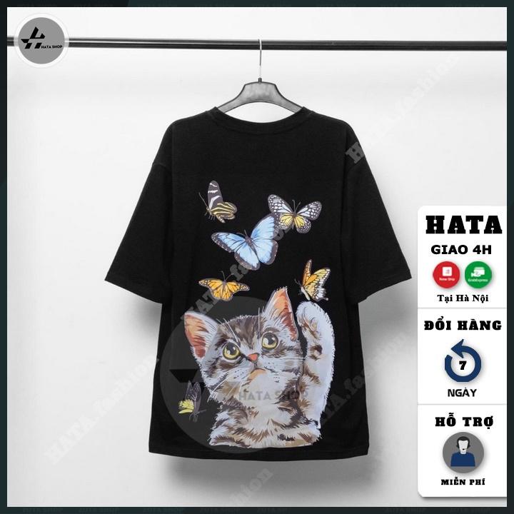 Áo thun unisex tay lỡ nam nữ , Áo thun form rộng tay lỡ HATA Fashion in hình siêu ngầu mã ZQ58