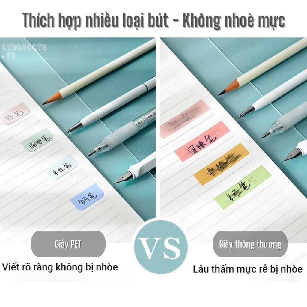 Giấy Phân Trang Nhãn Dán Ghi Chú Đánh Dấu Trong Suốt Chống Thấm Nước Tiện Dụng ST438