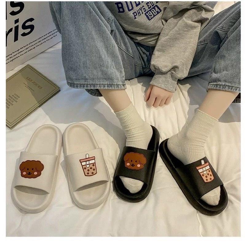 Dép quai ngang hình trà sữa hot