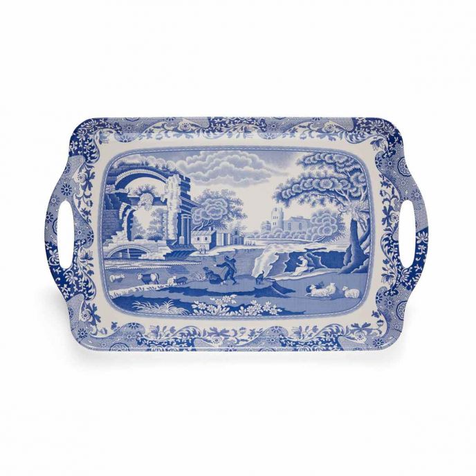 Khay đựng màu xanh họa tiết vintage nhập khẩu Anh Quốc PM SPODE BLUE ITALIAN X0019518337